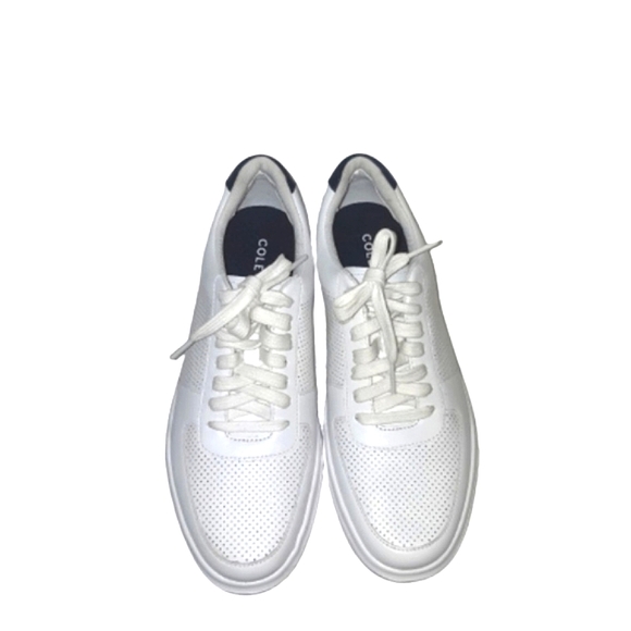 Cole Haan Grand Crosscourt Leather Sneakers White Breathable - Picture 3 of 12